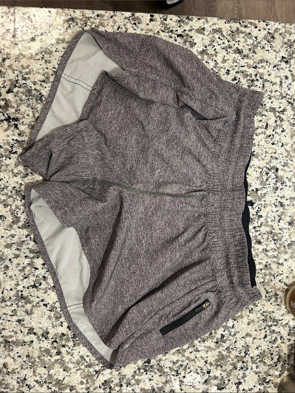 Lululemon Women's Heathered Gray Hotty Hot Shorts